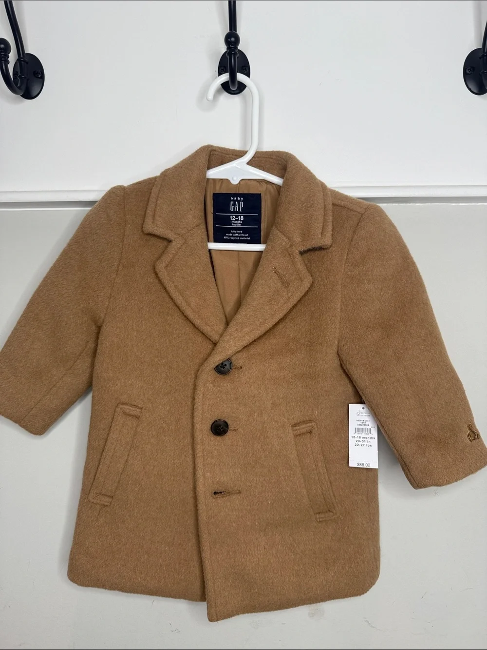 GAP Toddler Camel Pea Coat